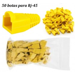 Botas Amarillo  para Rj-45, Paq 50 unds