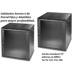 Gabinete Pared 9 rmu, 1Extrac, C/llaves Prf45xAnc60xAlt40, Desarmado