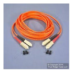 Patch Cord FO MM 3m SC-SC Naranja Leviton, Multimodo