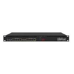 Router Board Mikrotik, Rack 1U, 1Poe/Spf Lcd tactil, Usb 3.0 3g/4g, 10 x1000Mbps