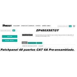 Patchpanel 48 ptos Categoria 6A Panduit.