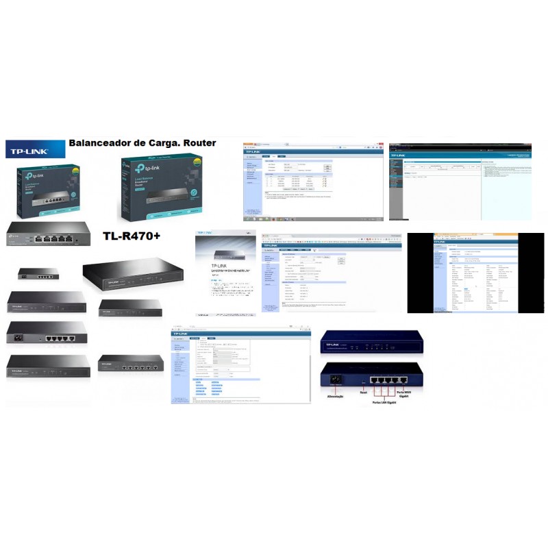 Router Balanceador 4 Wan (3+1) Rackeable, TPLink 1Lan, Dmz, PM, Dhcp