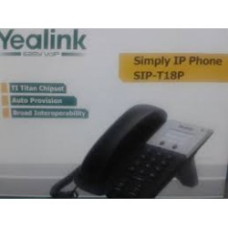 Telefono IP Yealink, POE, 3Way Conf 1Rj45, cs Ti Titan, 2KeyPrg, Reg Dc.