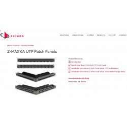 Patchpanel 24p 6A Shielded, 1rmu, Siemon