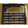 Panel Modular 24 Ptos, Standard Cat 6-6A Rj-11, para uniones Rj-45, soporte trasero.