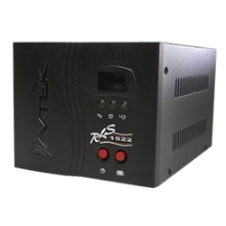Regulador AVR 220v, 1500w, Bornera Fase/Fase/Tierra, 6.82 Amp, Display Led, Temp. Ajustable: 6seg/3min, Garantia: 90 dias.