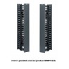 Organizador Vertical, Panduit, 22 rmu, Alt:1.05 Mts x Anc:4" Prf:5" Netrunner Son front back, Frontal Trasero.