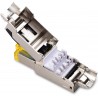 Conector Rj45 Blindado Cat 6A 10Gb Amarillo, Tooolfree, Armable, awg 22. Shielded. Ideal Exteriores, Antenas, AP.
