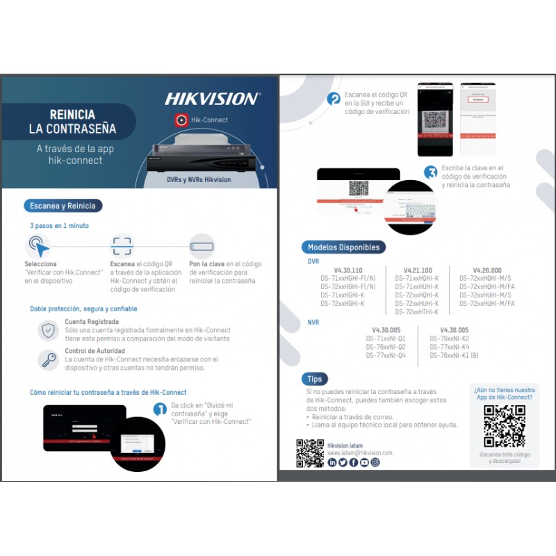 Hikvision. Reinicio de Clave en Dvr y Nvr. Hikvision. Reinicio de Clave en Dvr y Nvr.