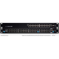 Switch 24p POE 2Sfp Ubiquiti Administrab EdgeSwitch Gigabit Poe 802.3af/at, 250w L2 Switch L3 Router. Garantia: 90 dias