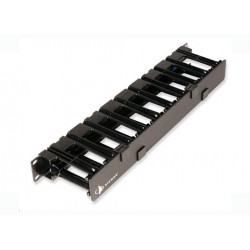 Organizador Horizontal 1 u, frente/Traser, Pand Fte:3"x3" - Tras. 2"x5", Plastico, Negro