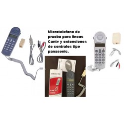 Micro Telefono de Prueba, Accesorios Puntas Rj-11, Caimanes.  Gtia: 7 Dias