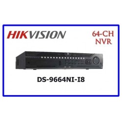 NVR 64 Cam IP 12Mpx, 8DD Sata, Hikvision, 4Raid, rs232/485, h265,  Alarm 16In/4Out, 3Usb, 1rca, 2Hdmi/Vga, 2U. Gtia: 90 Dias