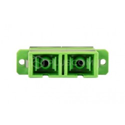 Acoplador FO SC SC APC, Monomodo Verde