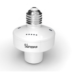 Control Bombillo E27 Inalambrico, SonOff bulb, 100-240vac, WiFi 802.11, RF 433Mhz Benjamin Macho Hembra, Android- IOS