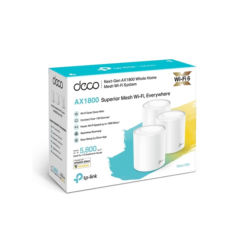 Extensor Mesh Tp-Link WiFi 6, AC1800 2Rj45x 100Mbps, 574/1201Mbps, 5800fts 802.11kvr ac/n/a y b/g/n. Gtia:90 dias Extensor Mesh Tp-Link WiFi 6, AC1800 2Rj45x 100Mbps, 574/1201Mbps, 5800fts 802.11kvr ac/n/a y b/g/n. Gtia:90 dias