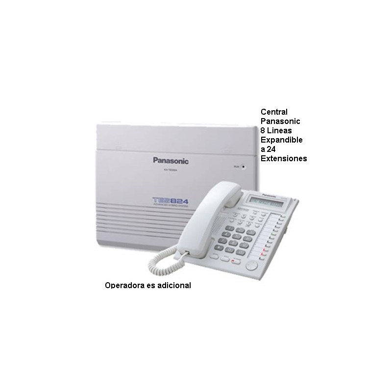Central Telefonica 3L 8Ext Panasonic Expand a 6L, 24Ext. Gtia: 90dias