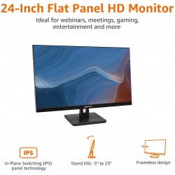 Monitor 24" Led, Vga Dvi Hdmi AOC 1920x1080, Cornetas. Grntia: 90 Dias