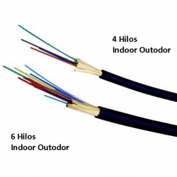 Fibra Optica 6 hilos, Multimodo 62,5/125 Ind/Out, Distrib. , 10 Gbps, OM3