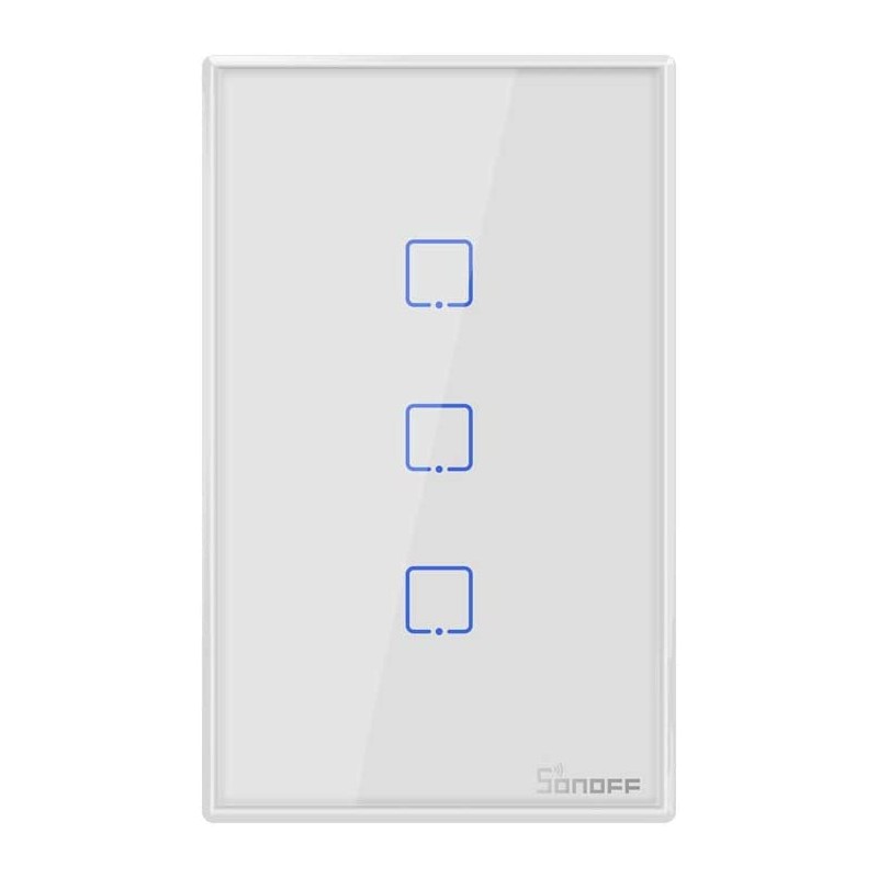 Apagador Triple 3x, Sonoff, Wi-Fi 2.4GHz Smart TOUST, 2A, GH, IFTTT.
