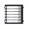 Botonera Modular de 6 puertos para Video Portero IP Hikvision.