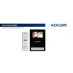 Portero Video Monito 4.3" Intercom Kocom 2-4 hilos, Amp 1Monitor, Lente 4mm(120H) MicroRele Aperturas. Gtia: 90 dias.
