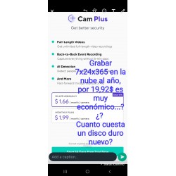 Servicio Grabacion Nube Wyze Cam 1Año Pago $ Paypal, via Internet, 7x24x365. 1mem uSD 32Gb, Condiciones Aplican.