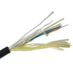 Fibra Optica 48h Monomodo 9/125um ADDS Loose Tube Gel, FRP Cent, Ext, 75m Span Dry Water Block, Negro. ITU-T. G.652.