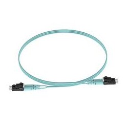 Patch Cod FO. LC-LC, 50/125µm 1m Panduit Multimodo Duplex, 10 GbE, OM3. Aqua.