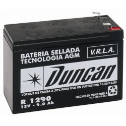 Bateria 12v, 9 Amp, Recargable, Duncan. Compatible RBC17. Grtia: 120 dias.