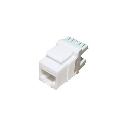 Jack CAT 6A, 30u Blanco Lanpro S8000