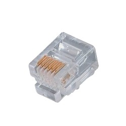 Conector Rj-11, 6 pines, 50 unds, Q