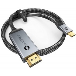 Cable Usb C - Hdmi 4K 30k, 6ft 2.5m