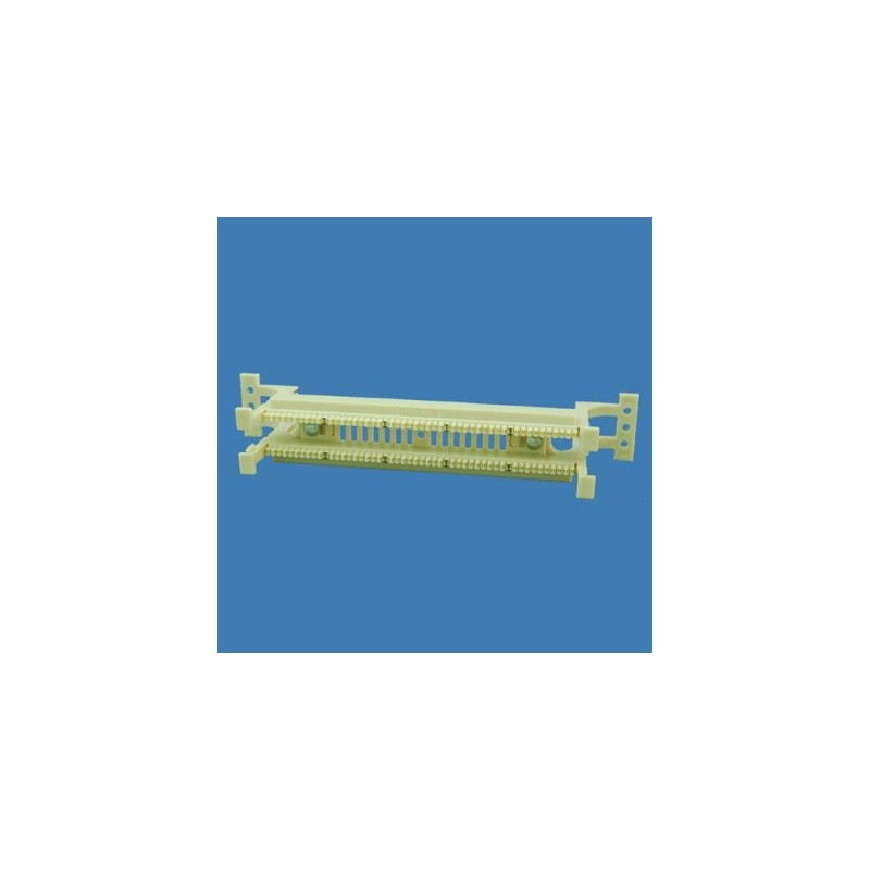 Regleta Telefonica s110, 50 Pares Pared Sin Patas, bloques 110p: 2x 5p 10x 4p