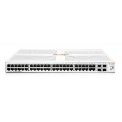 Switch HP Aruba 48 Ptos Gigabit 4x SFP 1Gb, 1Gb, Admin, L2+, QoS, VLAN, Console GUI, Series Instan On 1830. Gtia: 30 dias