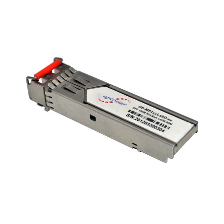 Puerto SFP Monomod WDM LC, 10Km RED 10Gb, 10.000mts, T1270_R1330, ROJO. 10Gb, 1.25Gbps, Trasm x1 hilo, DDM. Grtia:10d