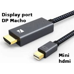 Cable mini Display Port Hdmi a Hdmi Mach 6ft, 1.8mts, negro
