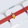 Peinador Ordenador cables 4" Azul - Rojo