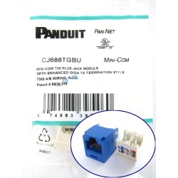 Jack Panduit CAT 6, Mini-Com® TX6™ Azul