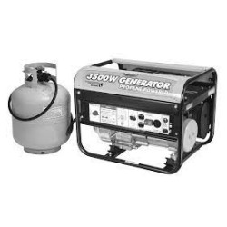 Planta Eléctrica/Generador de Propano All-Power 3500w  120/220 Ac.