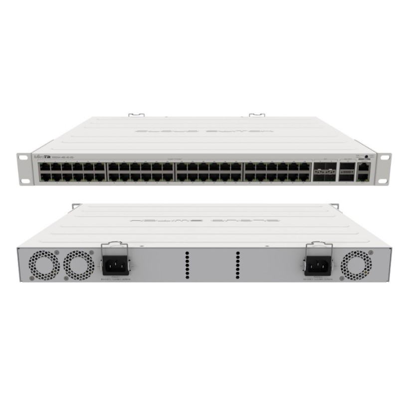 Cloud Router Switch Mikrotik 48 Puertos 1Gbps, 4 Puertos SFP+ 10Gbps, 2 ...