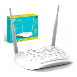 Modem Adsl Router WiFI 300Mb, Rj11 p/aba Switch 4 ptos Lan 10/100Mbps, 2 Antenas 5dbi.