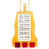 Tester de Polaridad AC con LEDS L.N.G, L: Vivo, N: Neutro, G: Tierra.