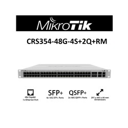 Cloud Router Switch Mikrotik 48 Puertos 1Gbps, 4 Puertos SFP+ 10Gbps, 2 Puertos QSFP+ 40Gbps. Rack