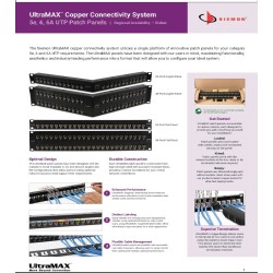 Patchpanel 24p CAT 6A, 1rmu, Siemon