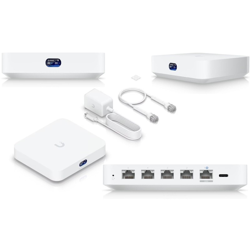 UniFi Cloud Gateway, Router MultiWAN 3GB Balanceador 2x WAN, 4x GbE ...