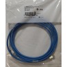 Patch Cord Siemon CAT 6A 10G 10ft  Azul, Shielded Blind, clear boot, T568A/B, CMG.