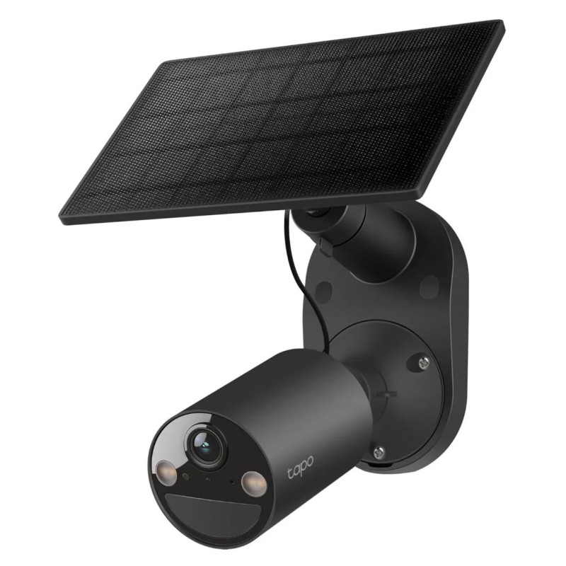 Camara WiFi 2Mpx Panel Solar Tapo TpLink, 1080px, MIC bidi, Sd512Gb, Bat Recargabl, IP65, 2.4Ghz, Cloud, Cable, Gtia:10d