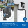 Camara WiFi 2Mpx Panel Solar Tapo TpLink, 1080px, MIC bidi, Sd512Gb, Bat Recargabl, IP65, 2.4Ghz, Cloud, Cable, Gtia:10d
