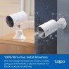 Camara WiFi 2Mpx, Wire-Free Tapo TP-Link, 1080px, MIC bidi, Sd512Gb, Bat Recargabl, IP65, 2.4Ghz, Cloud, Cable, Gtia:10d